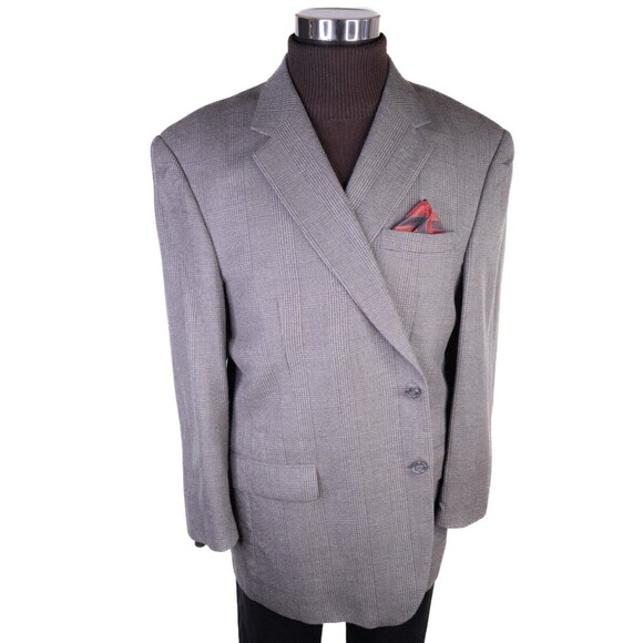 Lot Of 2* Jos A Bank Blazers Sport Coats Casual 2-Button Jackets Sz 48R/S Wool - Picture 2 of 16